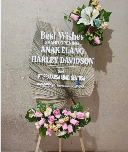 Papan Akrilik Ucapan Grand Opening Bungo